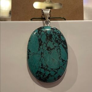 Turquoise Oval Pendant
